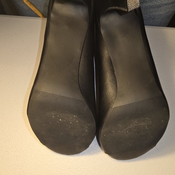 Black open toe high heels - Picture 4 of 6